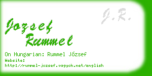 jozsef rummel business card