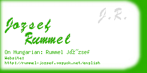 jozsef rummel business card